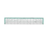 Sdlnklm Regla de Medidas Lineales Rectangulares para Acolchado, Regla para Patchwork, Regla Antiadherente para Costura, Regla para Cuero, Reglas para Papel, 30.48cmx5.08cm