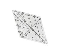Sdlnklm Regla de Plantilla para Acolchado, Patchwork, Costura, Patrones Geométricos Versátiles, Acrílico, Ligero, Transparente, Fácil de Usar, Medio, Individual