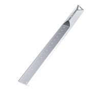 Sdlnklm Regla Metálica Regla Recta de Aluminio Marcador Medidor Accesorio Útil para Ingenieros Docentes Adecuado para Lectura Estudio Oficina, Argén