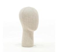 Sdlnklm Soporte para Pelucas Sintéticas Cabeza de Maniquí Expositor Bustos de Mostrador Terciopelo Suave Diseño Limpio Base Firme Adecuado para Estudios de, Lino, Corto