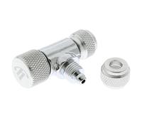 Sdlnklm Válvula Solenoide de CO2 para Acuario, Válvula Antirretorno con Carcasa de Aluminio Y Tuerca de Bloqueo, Apta para Acuarios.