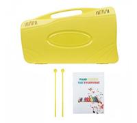 Sdlnklm Xilófono Infantil con 25 Notas Instrumento Musical Juego de Láminas Mallets Estuche Portátil con Cancionero Adecuado para Aprendizaje Temprano Clases Ensayo, Amarillo