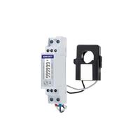 SDM120CT-MV+ESCT-TU10 50A/0.1V 1 fase 2 cables 230V RS485 medidor de energía en carril DIN