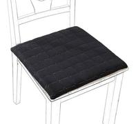 SDNAM Cojines para Silla de Oficina Cuadrado - Pana con Lazos, Cremallera Desmontable - Antideslizantes para Cocina, Jardín, Sala, Interior y Exterior(@11,45x45cm)