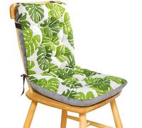 SDNAM Cojines Silla Respaldo bajo cojín de Respaldo con Cintas, cojín, cojín para Silla, cojín para Asiento, cojín para sillón jardín, Exterior.(G3,33x42x45cm/13x16.5x18in)