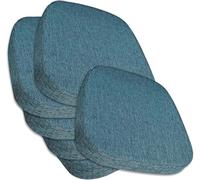 SDNAM Pack de 2/4/6 Cojín para Silla de Comedor de Cocina Oficina con Antideslizante 43X40cm/40X38cm/43X42cm, Cojín de Asiento Suave para Taburete, jardín, Interior, Exterior,Hogar(#6,6pcs 43x42x3cm)