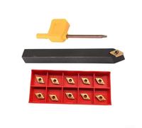 SDNCN1212H07 Soporte de herramientas de torneado externo para torno con insertos de carburo DCMT070204, vástago de 10 mm para semiacabado y acabado en metal CNC