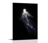 sdnkbro Póster artístico de ensueño y etéreo de The Mysterious Universe - Lienzo decorativo para pared e impresión artística moderna para decoración de dormitorio familiar, 30 x 45 cm