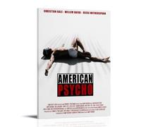 sdnkbro Póster de la película American Psycho Wall Street Elites Patrick Bateman, pintura decorativa, lienzo, póster de pared e imagen artística moderna para decoración de dormitorio familiar, 40 x 60