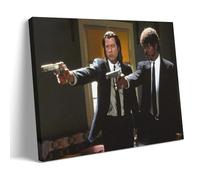 sdnkbro Tarantino's Films Pulp Fiction - Póster decorativo en lienzo decorativo para pared, decoración moderna de dormitorio, póster de 50 x 75 cm, estilo marco