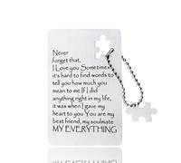 Sdopbinbin Regalos para el día de San Valentín para marido, esposa, regalos de boda para novio, novia, tarjetero, regalo para novio, novia, regalos para ella, él, marido, esposa, tarjeta de San