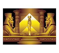 SDOTPMT 5x3ft Correas poliéster en templos Antiguo Egipto La esfinge pirámide egipcia Dioses y Reinas Fondo Antigüedades murales históricos y culturales Accesorios fotográficos Muro Arte turístico