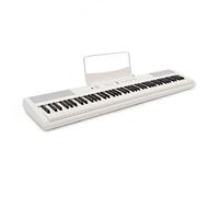 SDP-2 Piano de escenario digital de 88 teclas con acción ponderada Blanco | Ocho Voces con Piano de Cola y Eléctrico, Acción Contrapesada para una Transición Fácil, Cuatro Altavoces Estéreo, Blanco