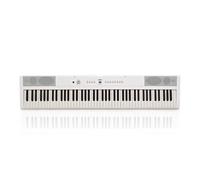 SDP-2 Piano de Escenario Gear4music, Blanco | Mecanismo Contrapesado de 88 Teclas Completo, Altavoces Estéreo Integrados y Salida de Auriculares, RCA y USB MIDI, 8 Voces
