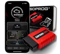 SDPROG Escáner de diagnóstico de coche OBD2 programa + interfaz | Motor ABS DPF
