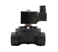 SDQGDHVW 1 válvula solenoide de plástico Normalmente Cerrada o Abierta, DN15, DN20, DN25, DN32, DN40, DN50, válvulas de Agua, CA 110 V, 220 V, CC 12 V, 24 V(1-1/2",G_DC 24V_ES Normally Closed)