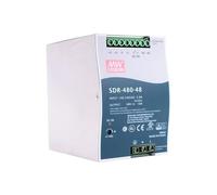 SDR-480-48 DC 48V 10A 480W Carril DIN Industrial de Salida única con Fuente de alimentación de función PFC