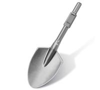 SDS HEX Cincel de pala 138 x 440 mm, acople hexagonal de 30 mm, tipo de punta afilada, cincel con maletín de plástico, compatible con martillo de demolición, herramienta precisa y robusta para