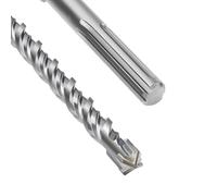 SDS Max - Broca para hormigón (20 x 520 mm, con 4 cortes de metal duro y doble hélice), para hormigón, piedra, piedra natural