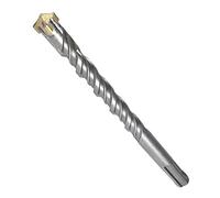 SDS Plus Broca de 14 mm de diámetro, longitud 14 x 450 mm (ideal para taladrar en hormigón/piedra natural/mampostería, 4 puntas de carburo de tungsteno, adecuada para acero corrugado)