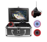 SDSKZOZP Cámara de Pesca submarina, Kit Video 1000 TVL, buscador Peces, cámara 15 m, 30 y 7 Pulgadas for en Lagos Helados, Mares Barcos(Black)