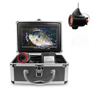 SDSKZOZP Cámara de Pesca submarina, Kit Video 1000 TVL, buscador Peces, cámara 15 m, 30 y 7 Pulgadas for en Lagos Helados, Mares Barcos(Green)