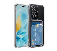 SDTEK Funda para Honor 200 Lite Funda Transparente Gel Absorbe Los Golpes Tarjetero Protección Anticaídas