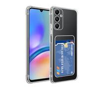 SDTEK Funda para Samsung Galaxy A05s Funda Transparente Gel Absorbe Los Golpes Tarjetero Protección Anticaídas
