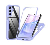 SDTEK Funda para Samsung Galaxy A16 Estuche Cuerpo Completo con Protector Pantalla Integrado Protección Delantera Trasera Cubierta 360 (Púrpura)