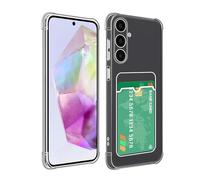 SDTEK Funda para Samsung Galaxy A36 Funda Transparente Gel Absorbe Los Golpes Tarjetero Protección Anticaídas