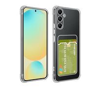 SDTEK Funda para Samsung Galaxy S24 FE Funda Transparente Gel Absorbe Los Golpes Tarjetero Protección Anticaídas