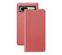 SDTEK para Google Pixel 8a Funda Cuero Protección Completa Flip Cover Ranura para Tarjeta, Cierre Magnético, Soporte Protección Cámara (Rojo)
