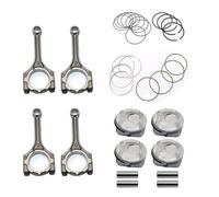 sDtESNB Kit de biela y Anillo de pistón de Motor de 4 Piezas 23041-2B600 23041-2B610 Compatible con Accent Rio 1.6L DOHC 12-16