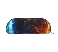 SDTYKHJ Estuche para lápices Planet Ice and Fire, bolsa portátil para monedas, bolsa de cosméticos estética, bolsa de maquillaje de piel, Gold, Talla única