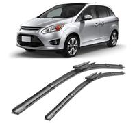 SDUEYZS 2 Piezas Limpiaparabrisas para Ford C-MAX Mk2 2011-2015 30""+26"", Escobilla Coche Limpiaparabrisas Delantero Vista Clara Juego de Limpiaparabrisas