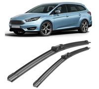 SDUEYZS 2 Piezas Limpiaparabrisas para Ford Focus Wagon 2012-2018 28"+28", Escobilla Coche Limpiaparabrisas Delantero Vista Clara Juego de Limpiaparabrisas