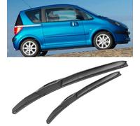 SDUEYZS 2 Piezas Limpiaparabrisas para Peugeot 1007 2005-2009 24"+18", Escobilla Coche Limpiaparabrisas Delantero Vista Clara Juego de Limpiaparabrisas