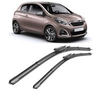 SDUEYZS 2 Piezas Limpiaparabrisas para Peugeot 108 2014-2016 26"+26", Escobilla Coche Limpiaparabrisas Delantero Vista Clara Juego de Limpiaparabrisas