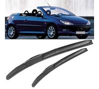 SDUEYZS 2 Piezas Limpiaparabrisas para Peugeot 206 Wagon 2001-2006 26"+16", Escobilla Coche Limpiaparabrisas Delantero Vista Clara Juego de Limpiaparabrisas