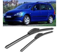 SDUEYZS 2 Piezas Limpiaparabrisas para Peugeot 307 2000-2004 28"+26", Escobilla Coche Limpiaparabrisas Delantero Vista Clara Juego de Limpiaparabrisas