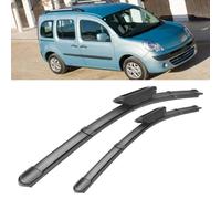 SDUEYZS 2 Piezas Limpiaparabrisas para Renault Kangoo 2008-2015 24"+22", Escobilla Coche Limpiaparabrisas Delantero Vista Clara Juego de Limpiaparabrisas