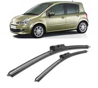 SDUEYZS 2 Piezas Limpiaparabrisas para Renault Modus Grand Modus 2006-2013 28"+26", Escobilla Coche Limpiaparabrisas Delantero Vista Clara Juego de Limpiaparabrisas