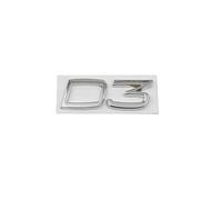 SDUEYZS Coche 3D Emblema para Volvo S40 S60 S80 S90 XC40 XC60 XC90 V40 V60 V70 V90 C30 D2 D3 D4 D5 D6 D7 Automóvil Insignia Pegatina Embellecedores y Accesorios carrocería,D3-Chrome
