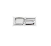 SDUEYZS Coche 3D Emblema para Volvo S40 S60 S80 S90 XC40 XC60 XC90 V40 V60 V70 V90 C30 D2 D3 D4 D5 D6 D7 Automóvil Insignia Pegatina Embellecedores y Accesorios carrocería,D5-Chrome
