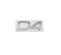 SDUEYZS Coche 3D Emblema para Volvo S40 S60 S80 S90 XC40 XC60 XC90 V40 V60 V70 V90 C30 D2 D3 D4 D5 D6 D7 Automóvil Insignia Pegatina Embellecedores y Accesorios carrocería,D4-Chrome