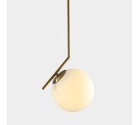 SDUYTDG Lámpara Colgante de Noche con Bola de Cristal Blanca Moderna para Accesorios de iluminación de Granero Luces de Techo Colgantes de Cocina de Oro Mate para lámpara de Pasillo de Dormitorio