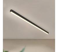 SDUYTDG Luz de Techo Lineal montada en Superficie, iluminación Regulable para Sala de Estar 3000K-6000K Tira de Luces Led Negras para Dormitorio, lámpara de Montaje Empotrado