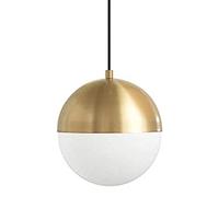 SDUYTEG Lámpara Colgante Pequeña Redonda De Bronce Esférica Minimalismo Lámpara De Araña De Metal 1 Luz Lámpara Colgante De Techo Moderna Ajustable Bar Café Restaurante Mesita De Noche Loft Entrada