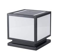 SDUYTEG Poste de luz Solar para Exteriores con Montaje en Muelle IP55 Luces de Muelle de Acero Inoxidable a Prueba de Agua para Patio, Parque, césped, césped, luz tricromática