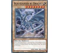SDWD-DE003 W. Dragón de ojos azules - Common - Edición 1ª edición - Alemán - Tabla de estructura: Blue-Eyes White Destiny - con protección de envío MZTCG - Yugioh